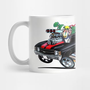 MONSTER MUSCLE Black n Red 1971 Chevelle Mug